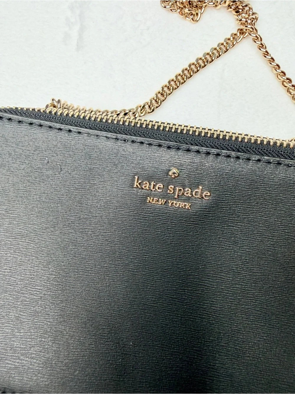 Kate Spade New York Staci Dual Zip Around Crossbody Leather Bag - Black New